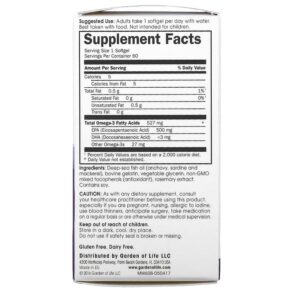 Thực phẩm bổ sung Minami Nutrition Supercritical Mood Omega-3 Fish Oil 500 mg 60 Softgels 5425018610037