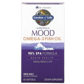 Thực phẩm chức năng Minami Nutrition Supercritical Mood Omega-3 Fish Oil 500 mg 60 Softgels 5425018610037