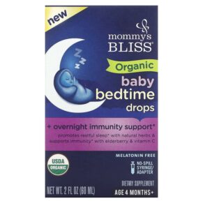 Thực phẩm chức năng Mommy's Bliss Organic Baby Bedtime Drops Age 4 Months+ 2 fl oz (60 ml) 679234051814