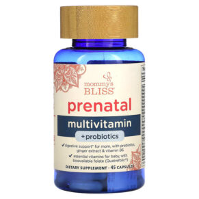Thực phẩm chức năng Mommy's Bliss Prenatal Multivitamin + Probiotics 45 Capsules 679234106231