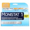 Thực phẩm chức năng Monistat 1-Day Treatment Combination Pack Day or Night Ovule Maximum Strength 1 Ovule Insert 2.6 g + 0.32 oz (9 g) Tube 363736441807