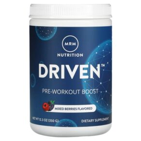 Thực phẩm chức năng MRM Nutrition DRIVEN Pre-Workout Boost Mixed Berries 12.3 oz (350 g) 609492730220