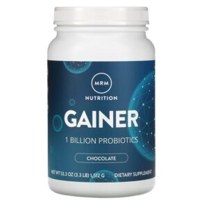 Thực phẩm chức năng MRM Nutrition Gainer Chocolate 1 Billion Probiotics 3.3 lb (1.512 g) 609492730046
