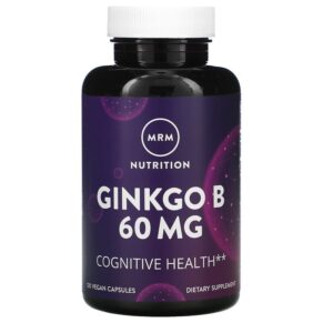 Thực phẩm chức năng MRM Nutrition Ginkgo B 60 mg 120 Vegan Capsules 609492540027