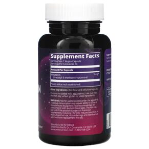 MRM Nutrition Melatonin 3 mg 60 Vegan Capsules 3 Thực phẩm bổ sung MRM Nutrition Melatonin 3 mg 60 Vegan Capsules 609492570017