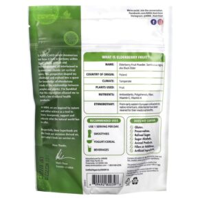 Thực phẩm bổ sung MRM Nutrition Organic Elderberry Fruit Powder 4 oz (113 g) 609492800398