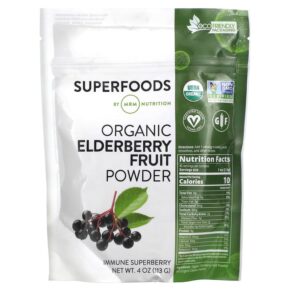 Thực phẩm chức năng MRM Nutrition Organic Elderberry Fruit Powder 4 oz (113 g) 609492800398