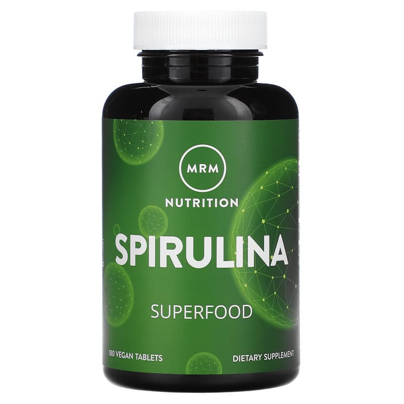 MRM Nutrition Spirulina 180 Vegan Tablets 8 Thực phẩm chức năng MRM Nutrition Spirulina 180 Vegan Tablets 609492800350