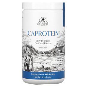 Thực phẩm chức năng Mt. Capra Caprotein Fermented Goat-Milk Protein Vanilla Bean 1 lb (453 g) 633924720008