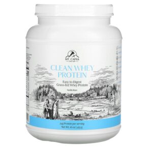 Thực phẩm chức năng Mt. Capra Clean Whey Protein Vanilla Bean 16 oz (453 g) 633924720015