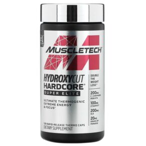 Thực phẩm chức năng MuscleTech Hydroxycut Hardcore Super Elite 120 Rapid-Release Thermo Caps 631656610147