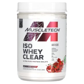 Thực phẩm chức năng MuscleTech ISO Whey Clear Ultra-Pure Protein Isolate Arctic Cherry Blast 1.1 lbs (500 g) 631656714838