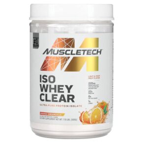 Thực phẩm chức năng MuscleTech ISO Whey Clear Ultra-Pure Protein Isolate Orange Dreamsicle 1.1 lbs (505 g) 631656714845