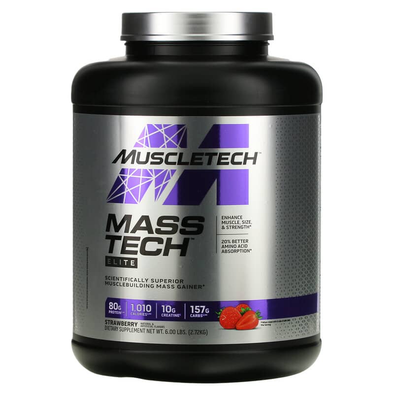 MuscleTech Mass Tech Elite Strawberry 6 lbs (2.72 kg) 8 Thực phẩm chức năng MuscleTech Mass Tech Elite Strawberry 6 lbs (2.72 kg) 631656716900
