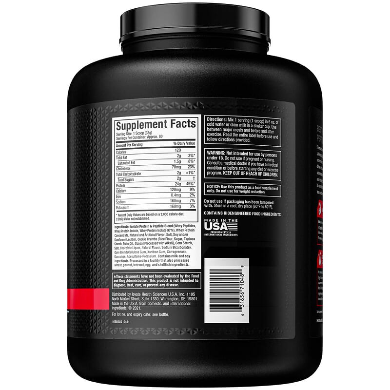 MuscleTech Nitro Tech 100% Whey Gold Cookies and Cream 5 lbs (2.27 kg) 2 Thực phẩm bổ sung MuscleTech Nitro Tech 100% Whey Gold Cookies and Cream 5 lbs (2.27 kg) 631656710489
