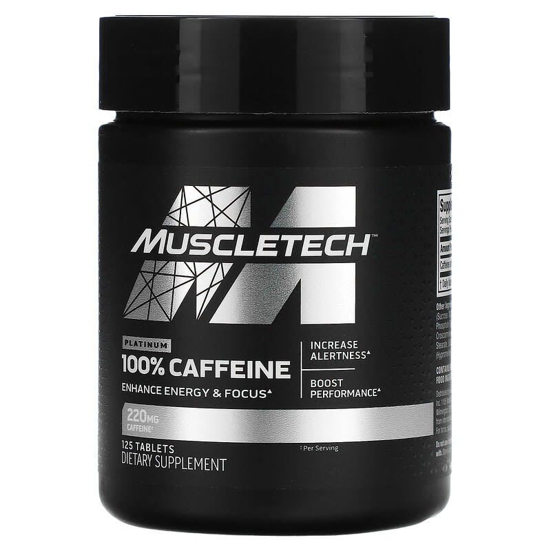 MuscleTech Platinum 100% Caffeine 220 mg 125 Tablets 8 Thực phẩm chức năng MuscleTech Platinum 100% Caffeine 220 mg 125 Tablets 631656609394