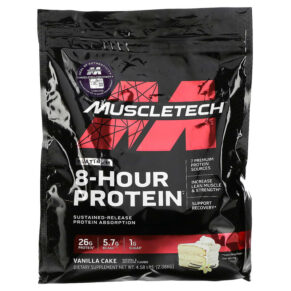 Thực phẩm chức năng MuscleTech Platinum 8-Hour Protein Vanilla Cake 4.58 lbs (2.08 kg) 631656703535