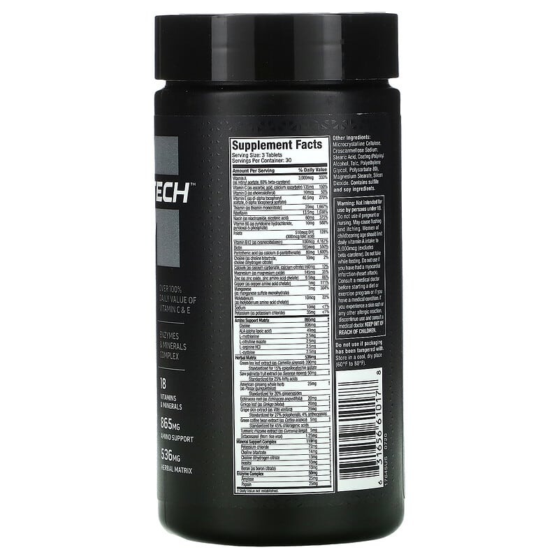 MuscleTech Platinum Multi Vitamin 90 Tablets 2 Thực phẩm bổ sung MuscleTech Platinum Multi Vitamin 90 Tablets 631656610178