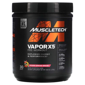 Thực phẩm chức năng MuscleTech VaporX5 Next Gen Pre-Workout Miami Spring Break 9.60 oz (272 g) 631656712322