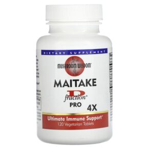Thực phẩm chức năng Mushroom Wisdom Maitake D-Fraction Pro 4X 120 Vegetarian Tablets 791014107228