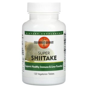 Thực phẩm chức năng Mushroom Wisdom Super Shiitake 120 Vegetarian Tablets 791014109062