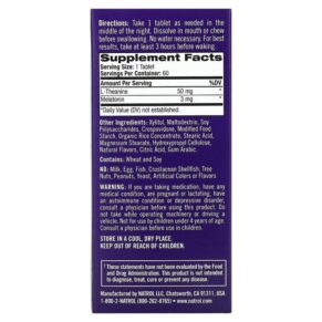 Thực phẩm bổ sung Natrol 3 A.M. Melatonin Sleep Lavender Vanilla 60 Tablets 047469078195