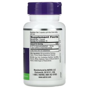 Thực phẩm bổ sung Natrol 5-HTP Mood & Stress 50 mg 45 Capsules 047469008826