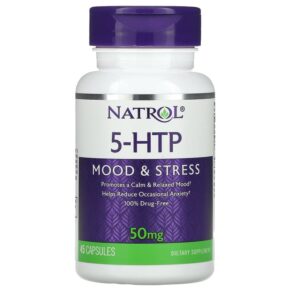 Thực phẩm chức năng Natrol 5-HTP Mood & Stress 50 mg 45 Capsules 047469008826