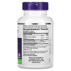 Thực phẩm bổ sung Natrol Carb Intercept with Phase 2 Carb Controller 120 Veggie Capsules 047469042912