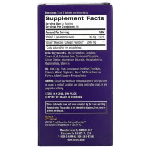 Thực phẩm bổ sung Natrol Collagen Skin Renewal 120 Tablets 047469073725