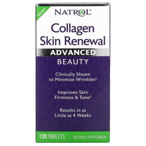 Thực phẩm chức năng Natrol Collagen Skin Renewal 120 Tablets 047469073725