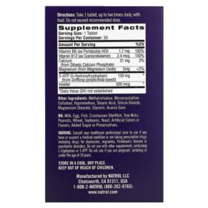 Thực phẩm bổ sung Natrol Daily Stress Relief Time Release 30 Tablets 047469073817