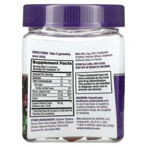 Natrol Elderberry Immune Health 50 mg 60 Gummies 3 Thực phẩm bổ sung Natrol Elderberry Immune Health 50 mg 60 Gummies 047469077594