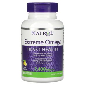 Thực phẩm chức năng Natrol Extreme Omega Lemon 1.200 mg 60 Softgels 047469045104