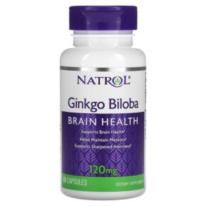 Thực phẩm chức năng Natrol Ginkgo Biloba 120 mg 60 Capsules 047469007683