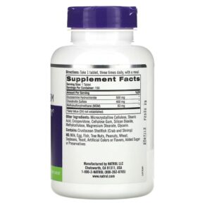 Thực phẩm bổ sung Natrol Glucosamine Chondroitin & MSM 150 Tablets 047469002244