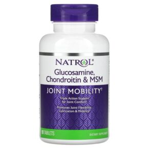 Thực phẩm chức năng Natrol Glucosamine Chondroitin & MSM 90 Tablets 047469002282