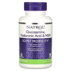 Thực phẩm chức năng Natrol Glucosamine Hyaluronic Acid & MSM 90 Capsules 047469045159