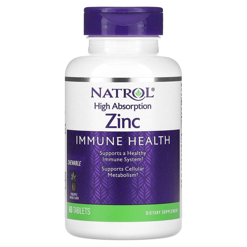 Natrol High Absorption Zinc Natural Pineapple 60 Tablets 8 Thực phẩm chức năng Natrol High Absorption Zinc Natural Pineapple 60 Tablets 047469070717