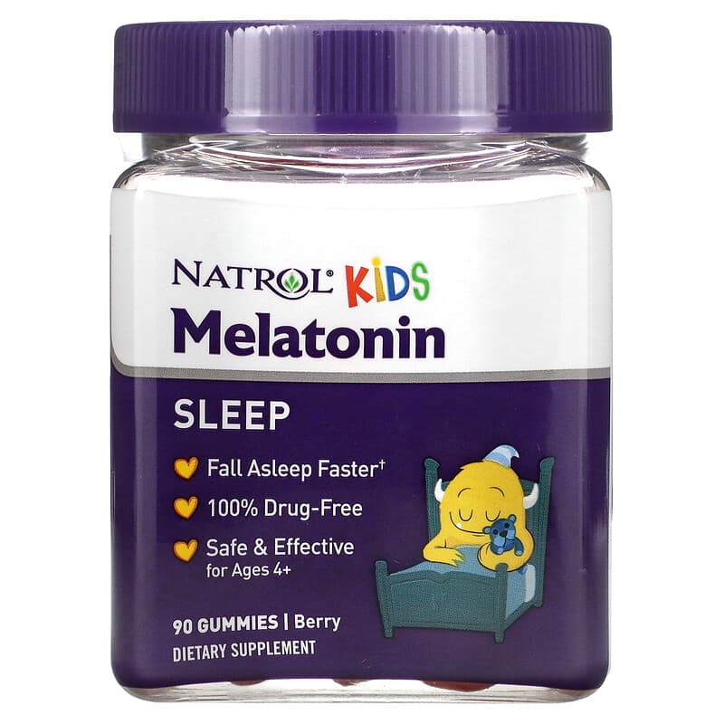 Natrol Kids Melatonin Ages 4+ Berry 90 Gummies 8 Thực phẩm chức năng Natrol Kids Melatonin Ages 4+ Berry 90 Gummies 047469075309