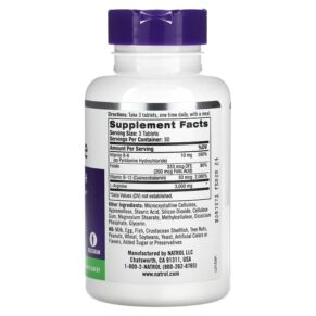 Thực phẩm bổ sung Natrol L-Arginine Extra Strength 1.000 mg 90 Tablets 047469052348