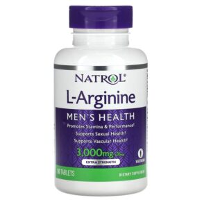 Thực phẩm chức năng Natrol L-Arginine Extra Strength 1.000 mg 90 Tablets 047469052348
