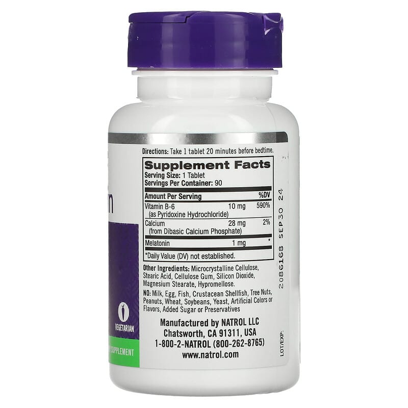 Natrol Melatonin 1 mg 90 Tablets 2 Thực phẩm bổ sung Natrol Melatonin 1 mg 90 Tablets 047469004651