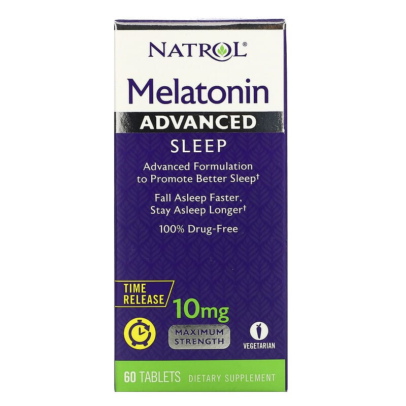 Natrol Melatonin Advanced Sleep Time Release 10 mg 60 Tablets 8 Thực phẩm chức năng Natrol Melatonin Advanced Sleep Time Release 10 mg 60 Tablets 047469059644