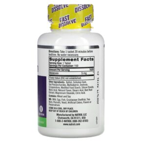 Natrol Melatonin Fast Dissolve Extra Strength Strawberry 5 mg 150 Tablets 3 Thực phẩm bổ sung Natrol Melatonin Fast Dissolve Extra Strength Strawberry 5 mg 150 Tablets 047469071448