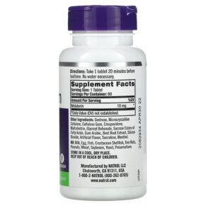 Thực phẩm bổ sung Natrol Melatonin Fast Dissolve Maximum Strength Strawberry 10 mg 60 Tablets 047469062118