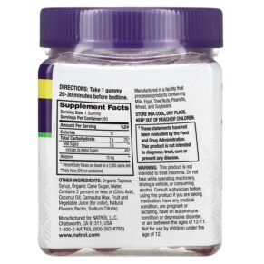 Thực phẩm bổ sung Natrol Melatonin Max Sleep Blueberry 10 mg 80 Gummies 047469079796