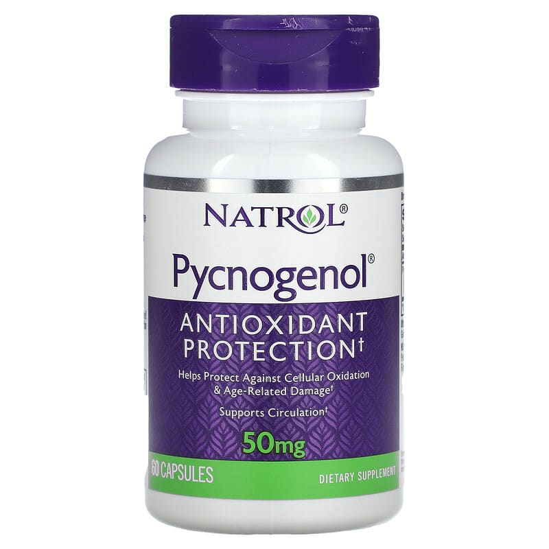 Natrol Pycnogenol 50 mg 60 Capsules 8 Thực phẩm chức năng Natrol Pycnogenol 50 mg 60 Capsules 047469005139