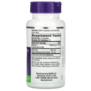 Thực phẩm bổ sung Natrol Quercetin Complex 50 Capsules 047469009083