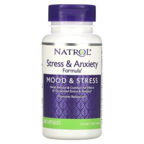 Thực phẩm chức năng Natrol Stress & Anxiety Formula 90 Capsules 047469005207